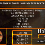 PREDIKSI TOGEL HONGKONG POOLS 01 SEPTEMBER 2025