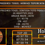 PREDIKSI TOGEL SENTOSATOTO POOLS 20 AGUSTUS 2025