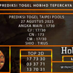 PREDIKSI TOGEL TAIPEI POOLS 27 AGUSTUS 2025