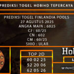 PREDIKSI TOGEL FINLANDIA POOLS 27 AGUSTUS 2025