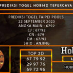 PREDIKSI TOGEL TAIPEI POOLS 22 SEPTEMBER 2025