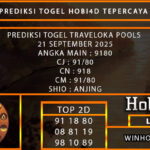 PREDIKSI TOGEL TRAVELOKA POOLS 21 SEPTEMBER 2025