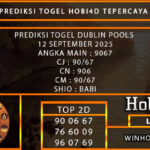 PREDIKSI TOGEL DUBLIN POOLS 12 SEPTEMBER 2025