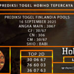 PREDIKSI TOGEL FINLANDIA POOLS 16 SEPTEMBER 2025
