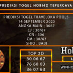PREDIKSI TOGEL TRAVELOKA POOLS 14 SEPTEMBER 2025