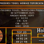 PREDIKSI TOGEL TRAVELOKA POOLS 30 SEPTEMBER 2025