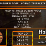 PREDIKSI TOGEL DUBLIN POOLS 09 SEPTEMBER 2025