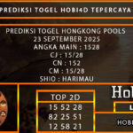 PREDIKSI TOGEL HONGKONG POOLS 23 SEPTEMBER 2025