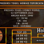 PREDIKSI TOGEL SYDNEY POOLS 02 SEPTEMBER 2025