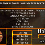 PREDIKSI TOGEL TELKOMSEL POOLS 26 SEPTEMBER 2025