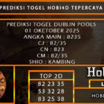 PREDIKSI TOGEL DUBLIN POOLS 01 OKETOBER 2025