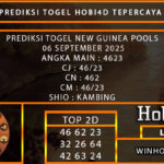 PREDIKSI TOGEL NEW GUINEA POOLS 06 SEPTEMBER 2025