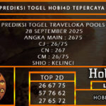 PREDIKSI TOGEL TRAVELOKA POOLS 28 SEPTEMBER 2025