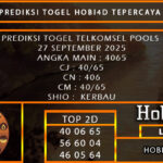 PREDIKSI TOGEL TELKOMSEL POOLS 27 SEPTEMBER 2025