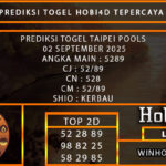 PREDIKSI TOGEL TAIPEI POOLS 02 SEPTEMBER 2025