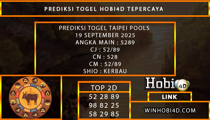 PREDIKSI TOGEL TAIPEI POOLS 19 SEPTEMBER 2025
