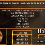 PREDIKSI TOGEL FINLANDIA POOLS 09 SEPTEMBER 2025