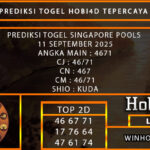 PREDIKSI TOGEL SINGAPORE POOLS 11 SEPTEMBER 2025
