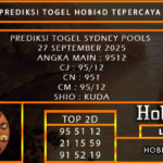 PREDIKSI TOGEL SYDNEY POOLS 27 SEPTEMBER 2025
