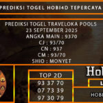 PREDIKSI TOGEL TRAVELOKA POOLS 23 SEPTEMBER 2025