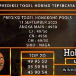 PREDIKSI TOGEL HONGKONG POOLS 11 SEPTEMBER 2025