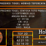 PREDIKSI TOGEL SENTOSATOTO POOLS 13 SEPTEMBER 2025