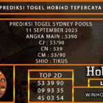PREDIKSI TOGEL SYDNEY POOLS 11 SEPTEMBER 2025