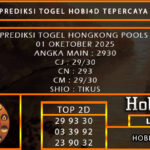 PREDIKSI TOGEL HONGKONG POOLS 01 OKETOBER 2025