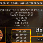 PREDIKSI TOGEL SINGAPORE POOLS 25 SEPTEMBER 2025