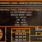 PREDIKSI TOGEL SENTOSA TOTO POOLS 24 SEPTEMBER 2025