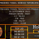 PREDIKSI TOGEL TRAVELOKA POOLS 26 SEPTEMBER 2025