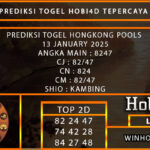 HONGKONG POOLS 13 JANUARY 2025