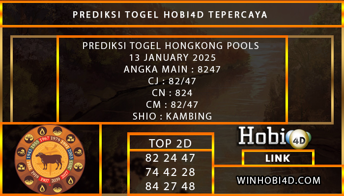 HONGKONG POOLS 13 JANUARY 2025