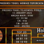 TELKOMSEL POOLS 13 JANUARY 2025