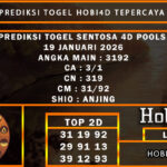 PREDIKSI TOGEL SENTOSA 4D POOLS 19 JANUARI 2026