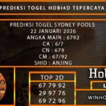 PREDIKSI TOGEL SYDNEY POOLS 22 JANUARI 2026