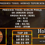 PREDIKSI TOGEL DUBLIN POOLS 09 JANUARI 2026