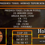 PREDIKSI TOGEL DUBLIN POOLS 29 JANUARI 2026