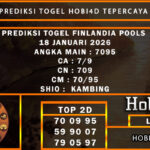PREDIKSI TOGEL FINLANDIA POOLS 18 JANUARI 2026
