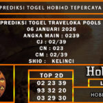 PREDIKSI TOGEL TRAVELOKA POOLS 06 JANUARI 2026