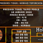 PREDIKSI TOGEL TAIPEI POOLS 18 JANUARI 2026