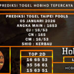 PREDIKSI TOGEL TAIPEI POOLS 05 JANUARI 2026