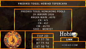 PREDIKSI TOGEL HONGKONG POOLS 29 JANUARI 2026