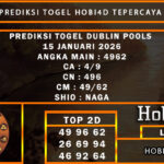 PREDIKSI TOGEL DUBLIN POOLS 15 JANUARI 2026
