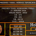 PREDIKSI TOGEL HONGKONG POOLS 21 JANUARI 2026