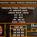 PREDIKSI TOGEL SYDNEY POOLS 07 JANUARI 2026