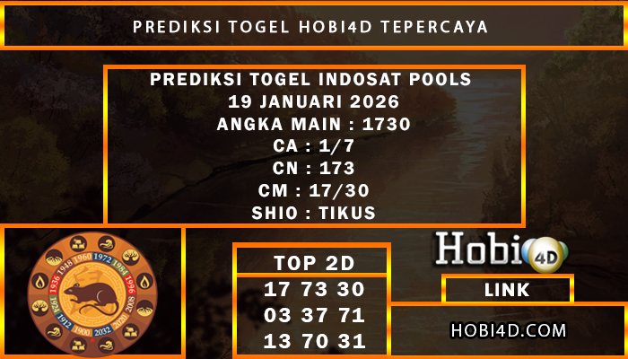 PREDIKSI TOGEL INDOSAT POOLS 19 JANUARI 2026