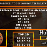 PREDIKSI TOGEL SENTOSA 4D POOLS 17 JANUARI 2026