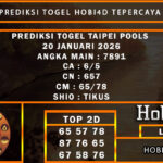 PREDIKSI TOGEL TAIPEI POOLS 20 JANUARI 2026