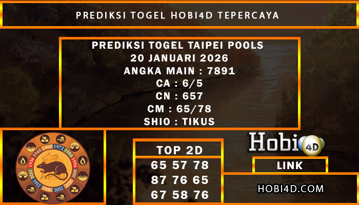 PREDIKSI TOGEL TAIPEI POOLS 20 JANUARI 2026